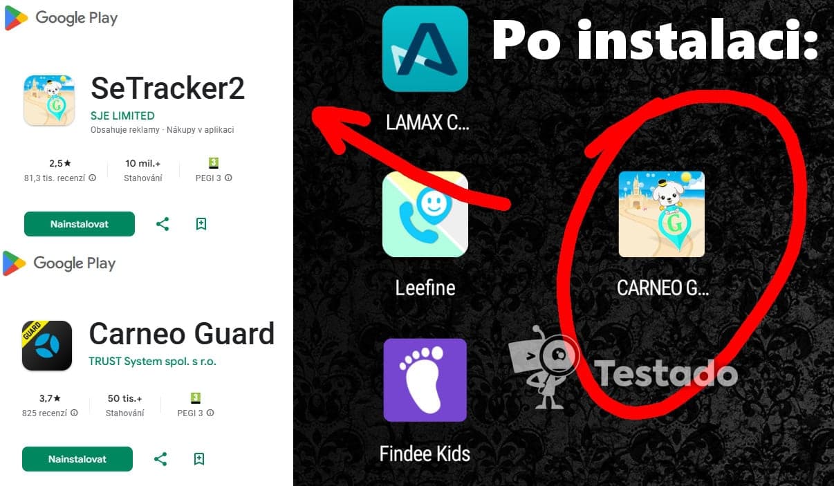 carneo guard bezpečnost aplikace