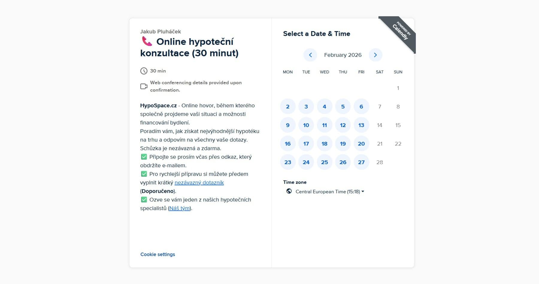 Přehlednost webu - recenze srovnávače hypospace.cz